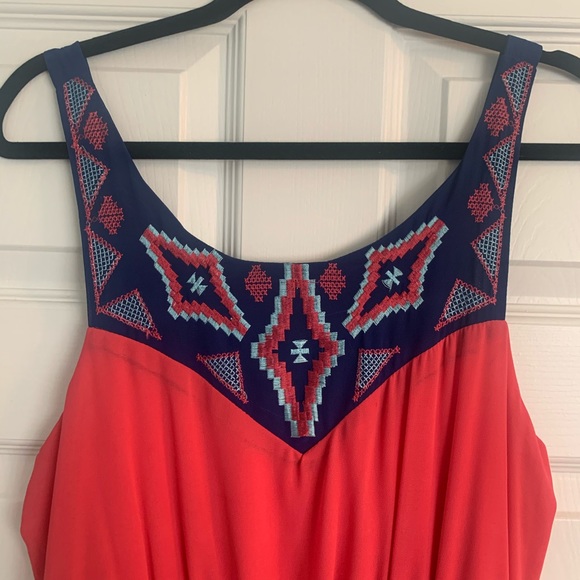 Takara Dresses & Skirts - Pink and Blue Maxi Dress